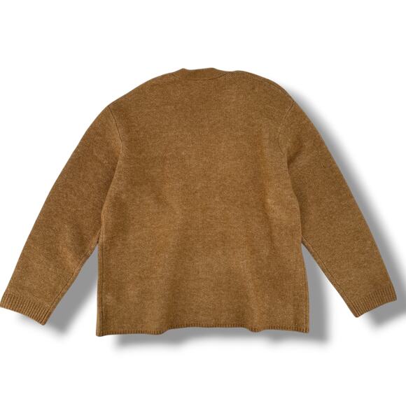 Reba Equestrian Horse Knit Cardigan Sweater Women’s Sz XL Tan Western Ranchwear - Picture 3 of 5